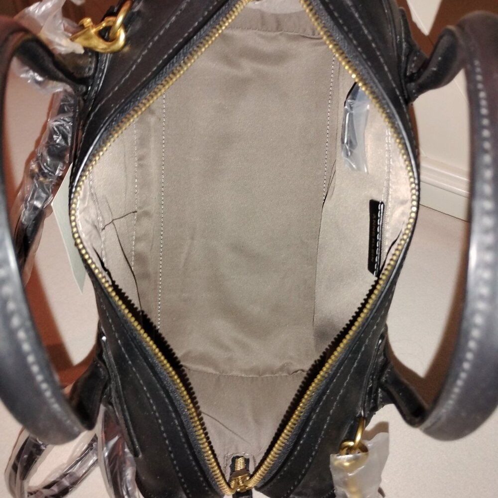 Anne Klein Black Bey Satchel - Picture 11 of 16